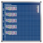 Klassen-Plantafel, 10 Stunden Mo-Fr, für 25 Klassen, 103x117 cm, 